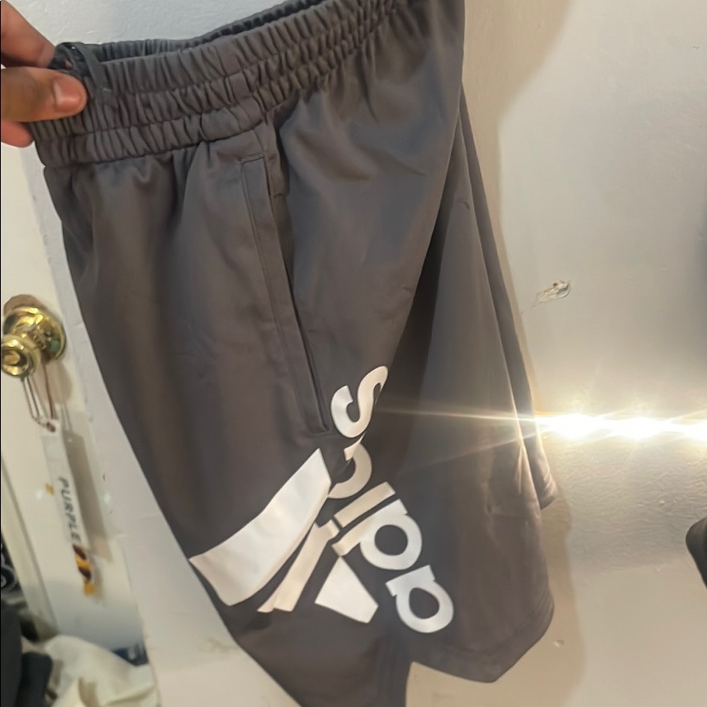 Adidas Gray Athletic Shorts